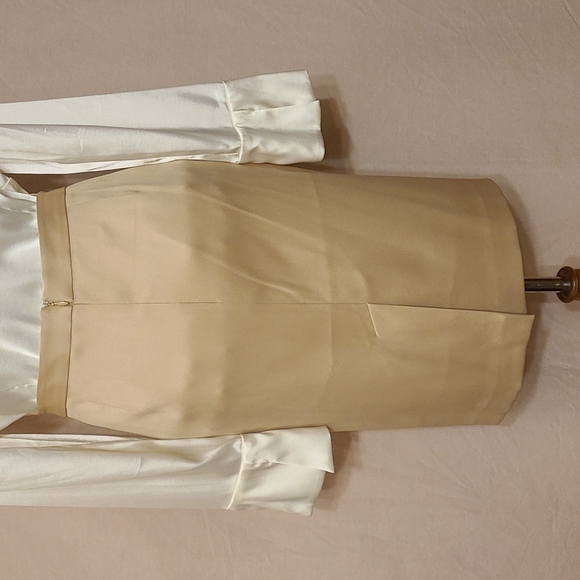 INC International Concepts Gold Pencil Dress Skirt - Picture 4 of 7